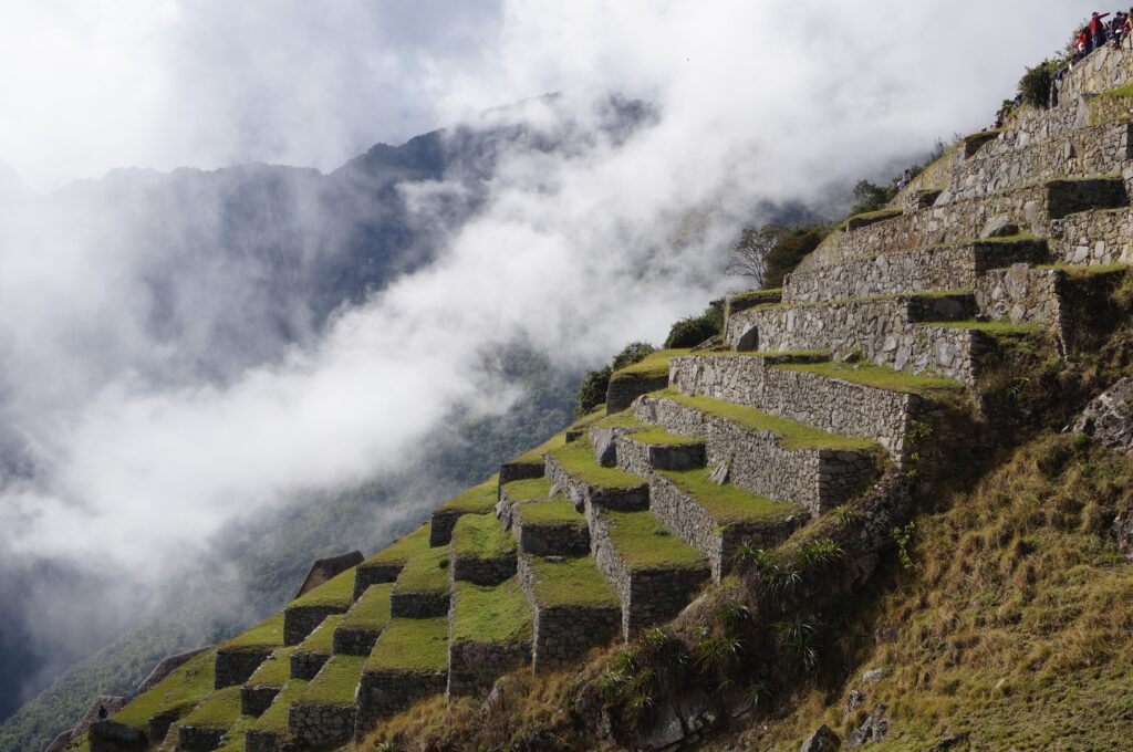Steps at Machu Picchu Mountain